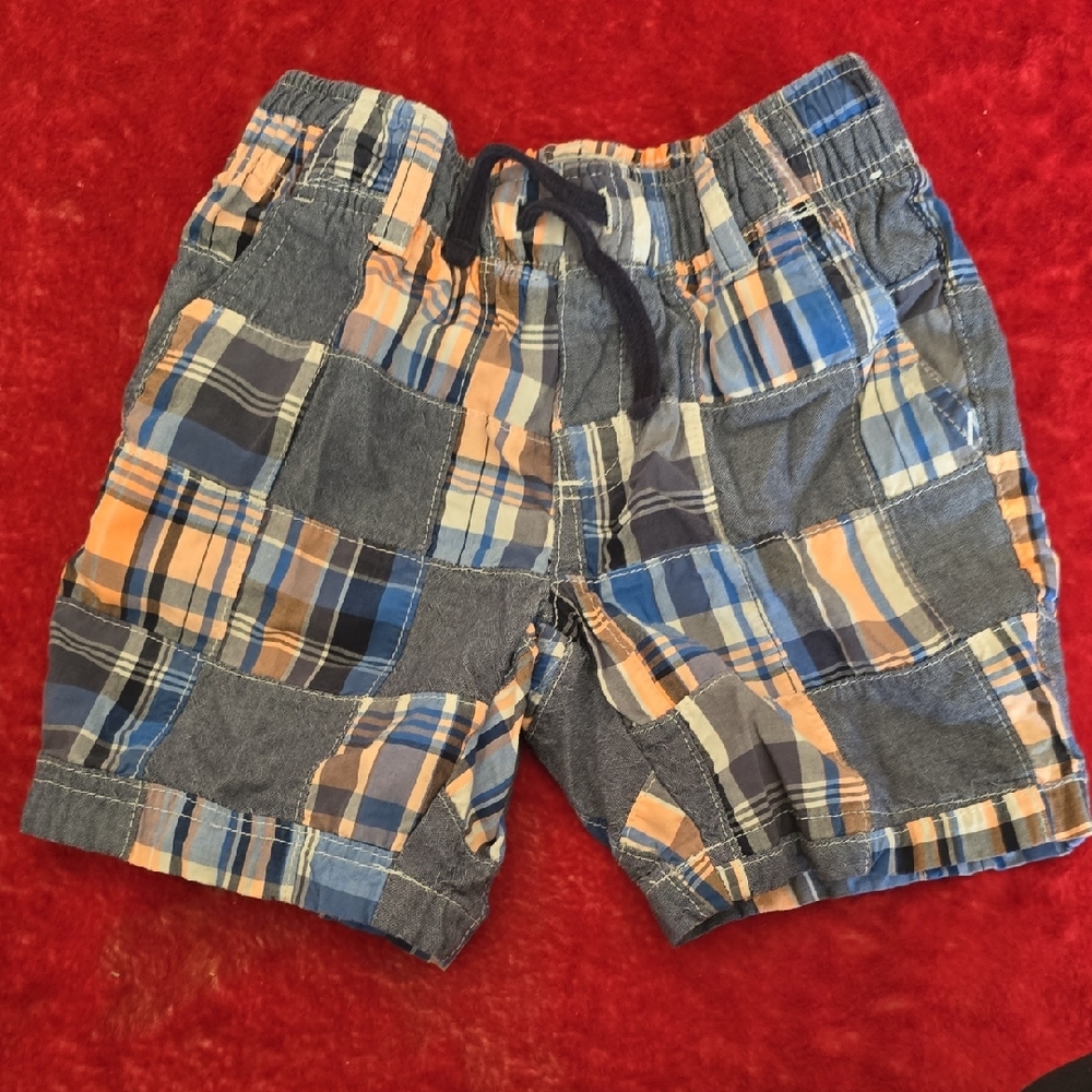 Gymboree Boys 4 Multicolor Patchwork Shorts